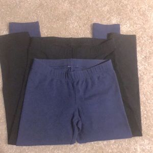 Cat and Jack leggings lot  -navy blue and black.